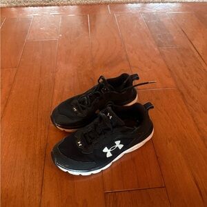 Under Armour Kids Black and White Sneakers